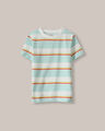 Playera Cuello Redondo Rayas,BLANCO P6
